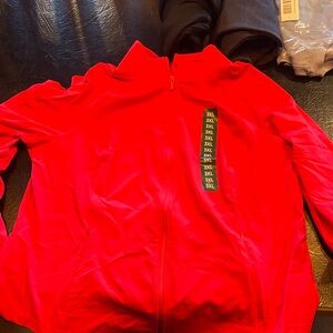 Women's Red Zip-Up Jacket
